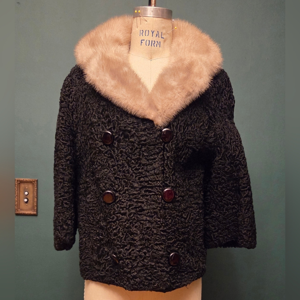 Projansky Black Real Fur Jacket